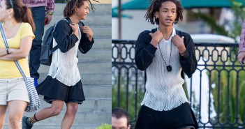 Was that Will Smith’s son Jaden wearing a dress Jaden Smith in Calabasas California