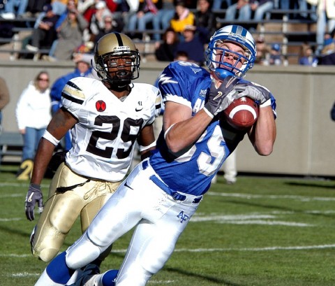 Catching football