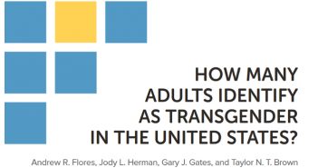 Williams Institute study doubles estimate of Transgender population in the United States