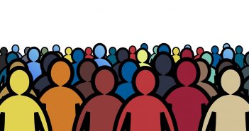 Four in ten Americans know a transgender person Stylized group of people