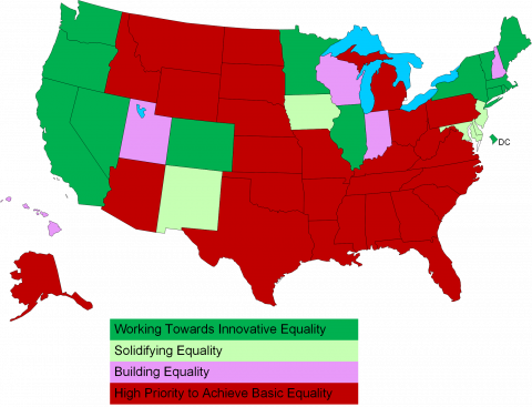 HRC State Equality Index MAP HRC State Equality Index Map