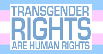 flag with imprint Transgender Rights are Human Rights